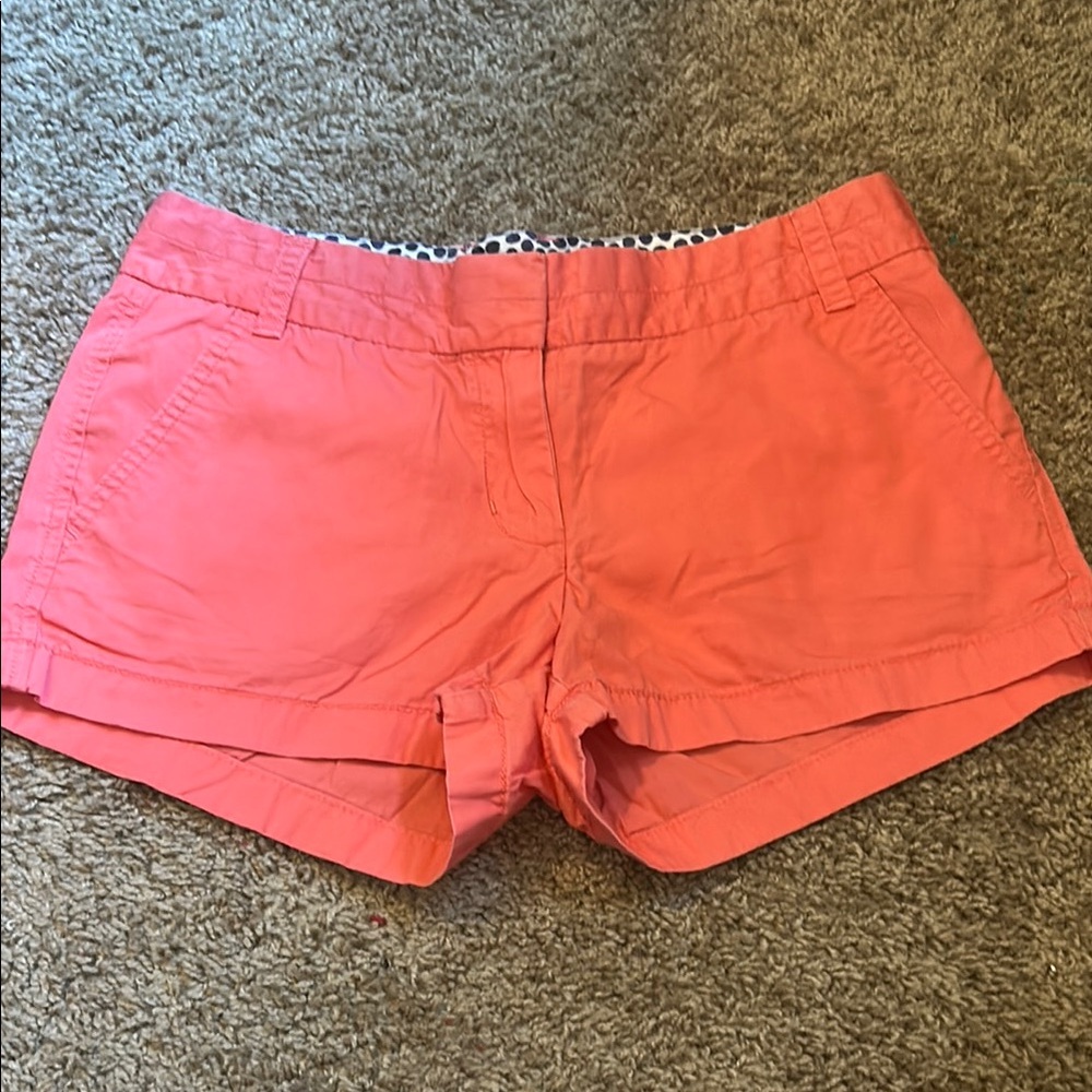 J. Crew Pink Bermuda Shorts Vibrant Cotton Blend